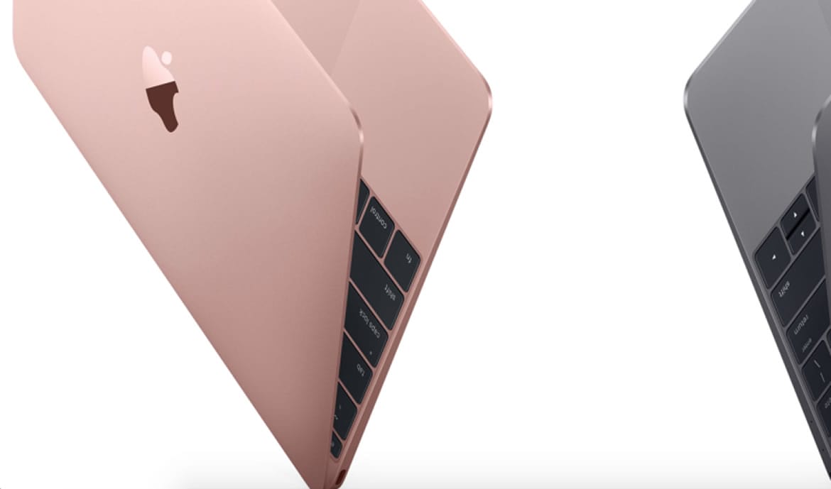 MacBook ローズゴールド Apple's 12-inch Macbook gets a rose gold coat in addition to