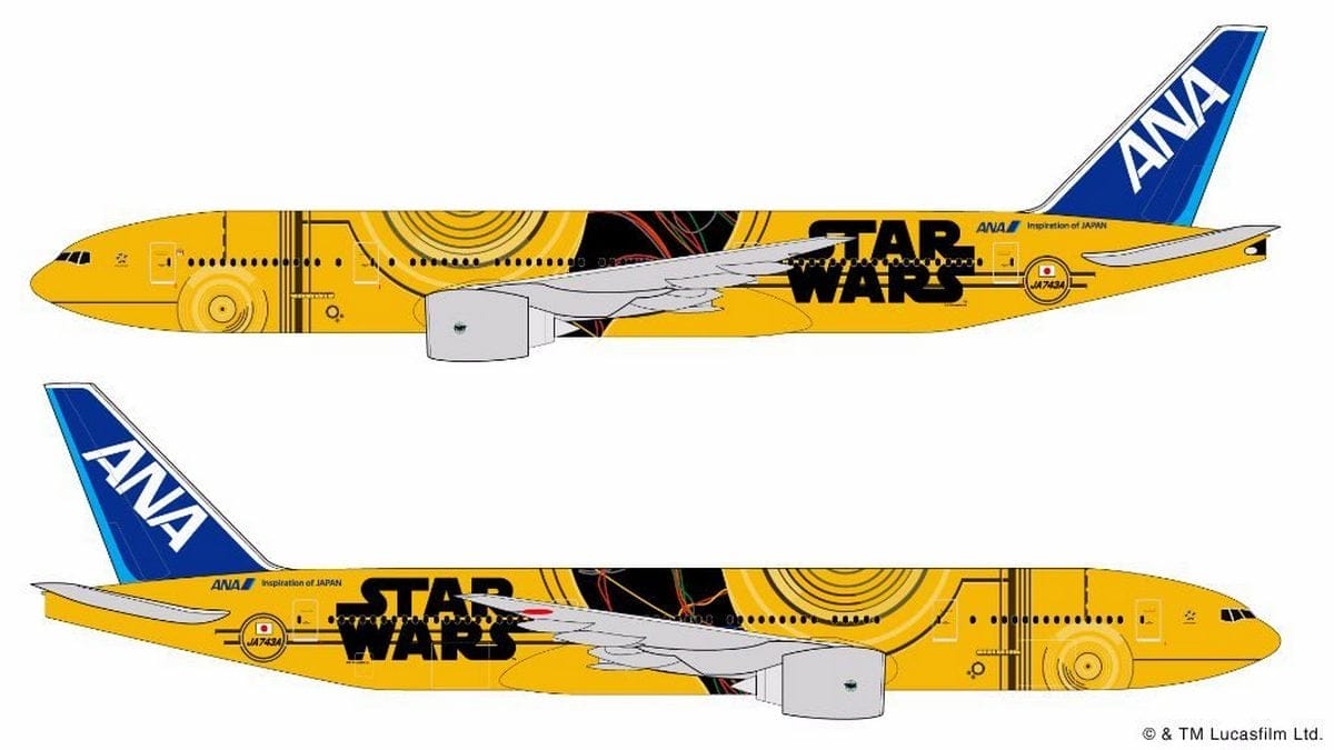 SF/ファンタジー/ホラー C3PO 777 ANA Japan-ANA-C3PO-themed-Boeing-